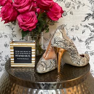 Nine West snakeskin heels